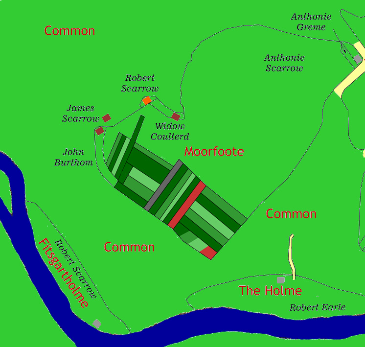 Scarrow Hill Map 1603